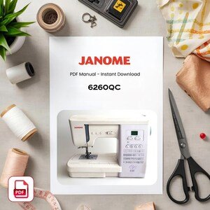 Janome 6260QC Sewing Machine Manual – User Guide (PDF Download)