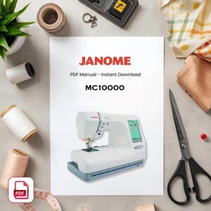 Janome MC10000 Sewing Machine Manual: PDF Download for Care & Maintenance