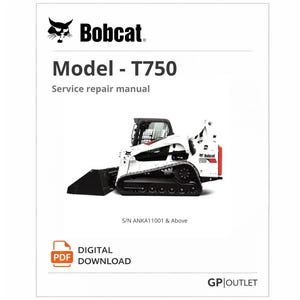 Bobcat T750 Complete Service Repair Manual PDF – Track Loader Workshop Guide, Instant Digital Download
