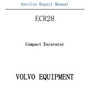 ECR28 Type 601 Excavator Parts Catalog Manual Instant Download PDF