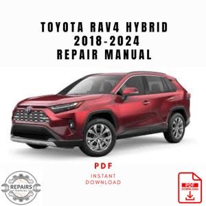 2018-2024 Toyota RAV4 Hybrid Repair Manual, Workshop Service Manual, Instant PDF Download