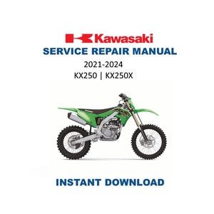 Kawasaki KX 250 Service Manual | 2021-2024 KX250X Repair Guide | Instant Digital Download | PDF