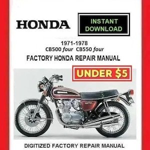 HONDA CB500 four CB550 four 1971-1978 Factory Service Repair Manual pdf Download