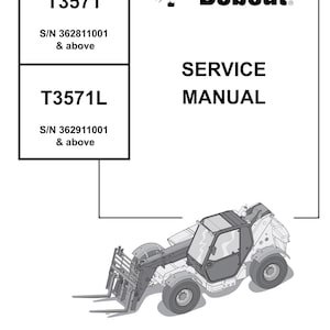 Bobcat T3571 T3571L Service Manual - Service Manual  - Service Manual - Parts Manual - Owner manual -  Pdf Download