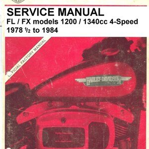 Harley Davidson 1978-84-HD-FL-FX - Service Manual - Parts Manual - Owner manual - Pdf Download