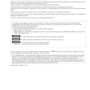 Honda CRF250R 2011 - Service Manual - Parts Manual - Owner manual - Pdf Download