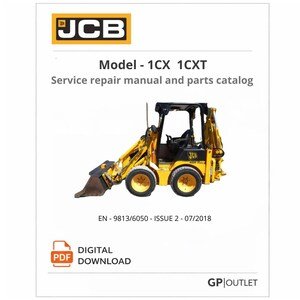JCB 1CX 1CXT Service Repair Manual Parts Catalog (Digital Download)